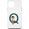 Timowo Studio Custodia per iPhone 12 mini Giraffa Diploma Lettera Q Alfabeto Animale