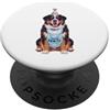 Bernese Mountain Puppy Lover PS Bernese Mountain Let's Pawty Birthday Party, amante dei cani PopSockets PopGrip Adesivo