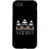Cool 3 Hip Hop Trio Street Gold Chain Fu Custodia per iPhone SE (2020) / 7/8 Honey Badger Ratel Rap Old School, abbigliamento da strada retrò anni '80 e '90