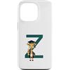 Timowo Studio Custodia per iPhone 13 Pro Giraffa Diploma Lettera Z Alfabeto Animale