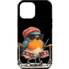 Rocking Robin Bird Outfit Custodia per iPhone 12 Pro Max Drumming Robin Bird Costume con batteria e look fresco