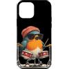 Rocking Robin Bird Outfit Custodia per iPhone 12 mini Drumming Robin Bird Costume con batteria e look fresco