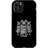 Cool 3 Hip Hop Trio Street Gold Chain Fu Custodia per iPhone 11 Pro Rat Mouse Rap Old School Retro Streetwear 80s 90s Tre