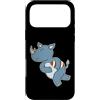 American Football USA animal Touchdown s Custodia per iPhone 17 Pro Max Rhinoceros gioca a football americano