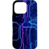 AI Hardware Microchip Tech Custodia per iPhone 16 Pro Computer Circuit Board Tech Grafico Nerd Geek