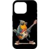 Rocking Robin Bird Outfit Custodia per iPhone 16 Pro Impressionante Robin Bird con chitarra elettrica per ragazzi e ragazze
