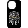 Cool 3 Hip Hop Trio Street Gold Chain Fu Custodia per iPhone 15 Pro Rottweiler Rottie Rap Old School Retro Streetwear anni '80 '90