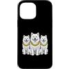 Cool 3 Hip Hop Trio Street Gold Chain Fu Custodia per iPhone 13 Pro Max Samoiedo Cane Rap Old School Retro Streetwear 80s 90s Tre