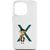 Timowo Studio Custodia per iPhone 13 Pro Giraffa Diploma Lettera X Alfabeto Animale