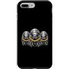 Cool 3 Hip Hop Trio Street Gold Chain Fu Custodia per iPhone 7 Plus/8 Plus Isopod Rap Old School Retro Streetwear anni '80 '90 Tre