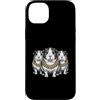 Cool 3 Hip Hop Trio Street Gold Chain Fu Custodia per iPhone 14 Plus Cavia Rap Old School Retro Streetwear 80s 90s Tre