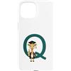 Timowo Studio Custodia per iPhone 15 Giraffa Diploma Lettera Q Alfabeto Animale