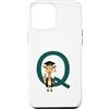 Timowo Studio Custodia per iPhone 12 Pro Max Giraffa Diploma Lettera Q Alfabeto Animale