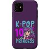 Girls Birthday Korean Kids K Pop Fan K-P Custodia per iPhone 11 K-Pop Princess Età 10 Anni Compleanno Bambino