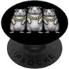 Cool 3 Hip Hop Trio Street Gold Chain Fu Cavia Rap Old School Retro Streetwear 80s 90s Tre PopSockets PopGrip Adesivo