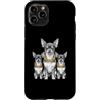 Cool 3 Hip Hop Trio Street Gold Chain Fu Custodia per iPhone 11 Pro Chihuahua Dog Rap Old School Retro Streetwear anni '80 '90 Tre