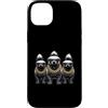 Cool 3 Hip Hop Trio Street Gold Chain Fu Custodia per iPhone 14 Plus Honey Badger Ratel Rap Old School, abbigliamento da strada retrò anni '80 e '90