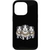 Cool 3 Hip Hop Trio Street Gold Chain Fu Custodia per iPhone 13 Pro Cavia Rap Old School Retro Streetwear 80s 90s Tre