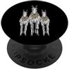 Cool 3 Hip Hop Trio Street Gold Chain Fu Appaloosa Horse Rap Old School Retro Streetwear anni '80 e '90 PopSockets PopGrip Adesivo