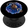 capricorn zodiac watercolor goat cosmic Capricorno Cosmic Acquerello Grafica PopSockets PopGrip Adesivo