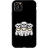 Cool 3 Hip Hop Trio Street Gold Chain Fu Custodia per iPhone 11 Pro Max Shih Tzu Dog Rap Old School Retro Streetwear anni '80 '90 Tre