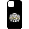 Cool 3 Hip Hop Trio Street Gold Chain Fu Custodia per iPhone 13 Gatto persiano Rap Old School Retro Streetwear 80s 90s Tre