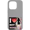 Modernes Damen t-shirt Herren Geburtstag Custodia per iPhone 15 Pro I Love Hot Moms Comic T-Shirt Uomo Donna Frase Divertente
