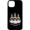 Cool 3 Hip Hop Trio Street Gold Chain Fu Custodia per iPhone 15 Plus Anatroccolo Anatroccolo Rap Old School Retro Streetwear 80s 90s