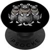 Cool 3 Hip Hop Trio Street Gold Chain Fu Rat Mouse Rap Old School Retro Streetwear 80s 90s Tre PopSockets PopGrip Adesivo