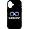 Neurodivergent Pride & Spectrum Aestheti Custodia per iPhone 16 Neurospicy Infinity Loop | Autismo ADHD Umorismo - Glitch Art