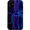 AI Hardware Microchip Tech Custodia per iPhone 11 Computer Circuit Board Tech Grafico Nerd Geek