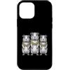 Cool 3 Hip Hop Trio Street Gold Chain Fu Custodia per iPhone 12 mini Cavia Rap Old School Retro Streetwear 80s 90s Tre