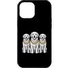 Cool 3 Hip Hop Trio Street Gold Chain Fu Custodia per iPhone 12 Pro Max Golden Retriever Rap Old School Retro Streetwear anni '80 e '90