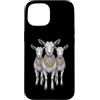 Cool 3 Hip Hop Trio Street Gold Chain Fu Custodia per iPhone 15 Goat Rap Old School Retro Streetwear anni '80 '90 Tre