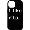 Minimalist BBQ Rib Barbecue Custodia per iPhone 14 Mi piace costole | Divertente BBQ Rib Barbecue Amante