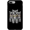 Cool 3 Hip Hop Trio Street Gold Chain Fu Custodia per iPhone 7 Plus/8 Plus Lemur Anello Coda Rap Old School Retro Streetwear 80s 90s