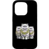 Cool 3 Hip Hop Trio Street Gold Chain Fu Custodia per iPhone 15 Pro Gatto persiano Rap Old School Retro Streetwear 80s 90s Tre