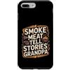 Grandpa BBQ Grill Smoke Custodia per iPhone 7 Plus/8 Plus Fumo Carne Raccontare Storie Nonno BBQ Grilling
