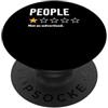 Funny Sarcastic Humor Introverts Gifts Persone Una stella non così pubblicizzata non consiglierebbe PopSockets PopGrip Adesivo