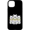 Cool 3 Hip Hop Trio Street Gold Chain Fu Custodia per iPhone 15 Plus Samoiedo Cane Rap Old School Retro Streetwear 80s 90s Tre