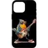 Rocking Robin Bird Outfit Custodia per iPhone 16 Pro Max Impressionante Robin Bird con chitarra elettrica per ragazzi e ragazze
