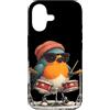 Rocking Robin Bird Outfit Custodia per iPhone 17 Drumming Robin Bird Costume con batteria e look fresco