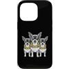 Cool 3 Hip Hop Trio Street Gold Chain Fu Custodia per iPhone 13 Pro Chihuahua Dog Rap Old School Retro Streetwear anni '80 '90 Tre
