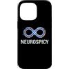 Neurodivergent Pride & Spectrum Aestheti Custodia per iPhone 14 Pro Max Neurospicy Infinity Loop | Autismo ADHD Umorismo - Glitch Art