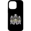 Cool 3 Hip Hop Trio Street Gold Chain Fu Custodia per iPhone 14 Pro Max Basset Hound Dog Rap Old School Retro Streetwear anni '80 e '90