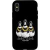 Cool 3 Hip Hop Trio Street Gold Chain Fu Custodia per iPhone X/XS Anatroccolo Anatroccolo Rap Old School Retro Streetwear 80s 90s