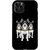 Cool 3 Hip Hop Trio Street Gold Chain Fu Custodia per iPhone 11 Pro Rat Terrier Rap Rap Old School Retro Streetwear anni '80 e '90