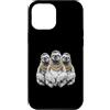Cool 3 Hip Hop Trio Street Gold Chain Fu Custodia per iPhone 12 Pro Max Bradipo Rap Old School Retro Streetwear 80s 90s Tre