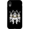 Cool 3 Hip Hop Trio Street Gold Chain Fu Custodia per iPhone XR Rat Terrier Rap Rap Old School Retro Streetwear anni '80 e '90