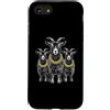Cool 3 Hip Hop Trio Street Gold Chain Fu Custodia per iPhone SE (2020) / 7/8 Goat Rap Old School Retro Streetwear anni '80 '90 Tre